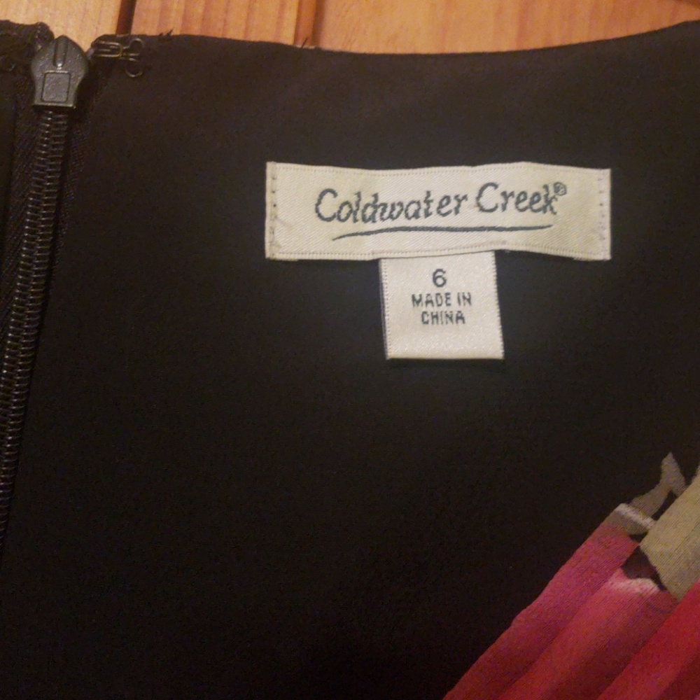 100% Silk STUNNING Coldwater Creek Dress - Picture 6 of 8